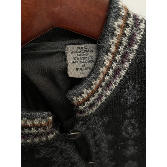 Millma Bolivia 100% Alpaca Cardigan Sweater sz XS - Picture 3 of 7